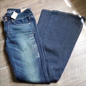 NWT AEO Artist flare jeans